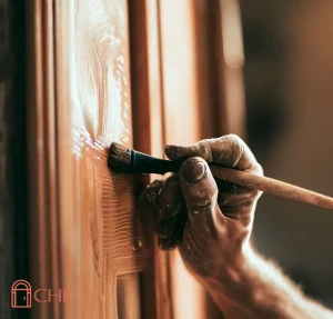 How to paint a wooden door?