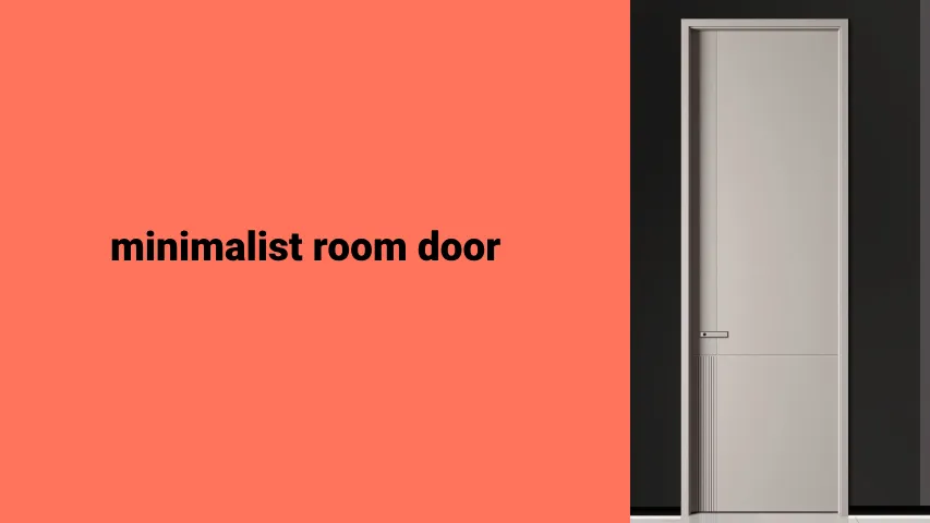 minimalist room door - doorche