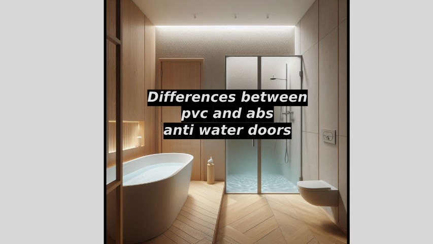 Differences between pvc and abs anti water doors