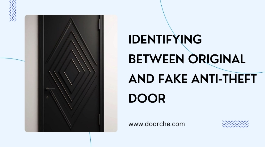 Identifying between original and fake anti-theft door - doorche