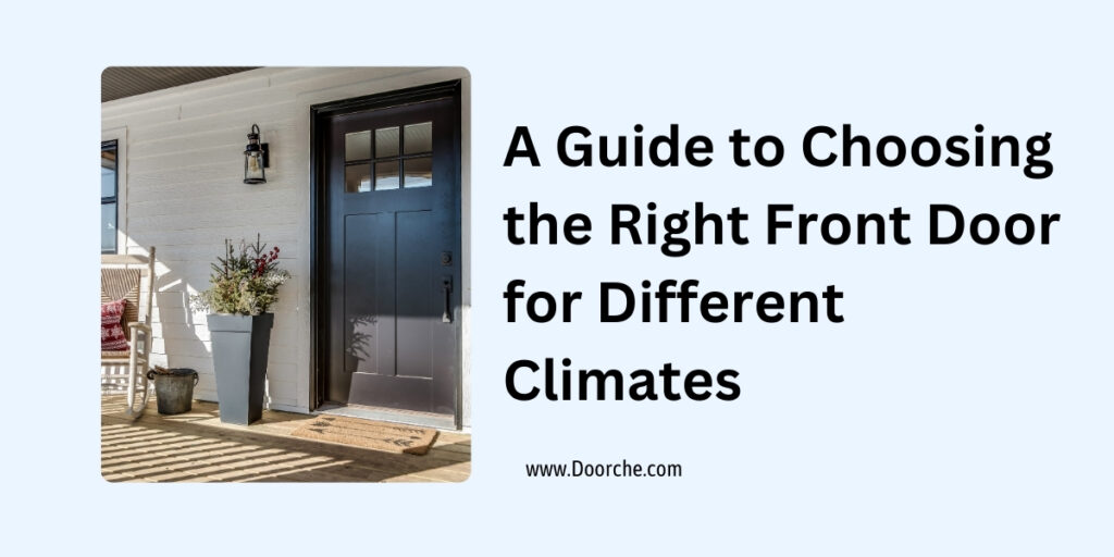 A Guide to Choosing the Right Front Door for Different Climates - doorche