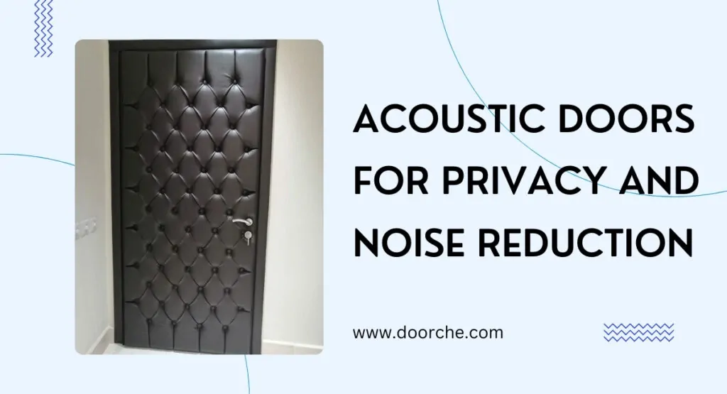 Acoustic Doors for Privacy and Noise Reduction - doorche